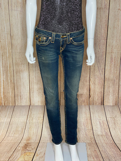 Crystal buttoned Jeans